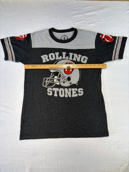 Vintage Rolling Stones football jersey-style graphic T-shirt