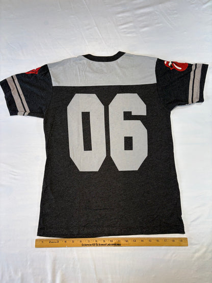 Vintage Rolling Stones football jersey-style graphic T-shirt