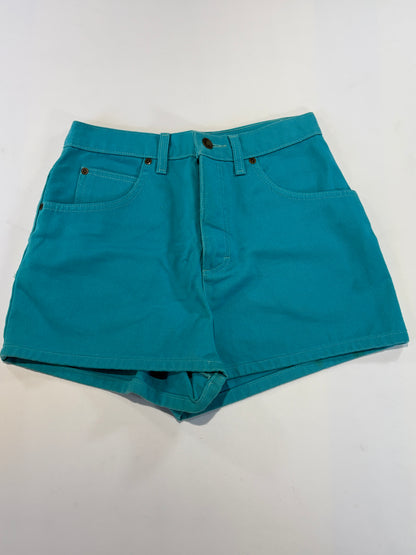 Jeanology Collection turquoise denim shorts