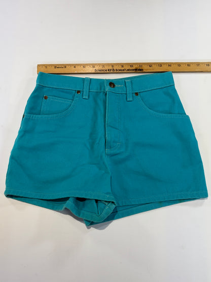 Jeanology Collection turquoise denim shorts