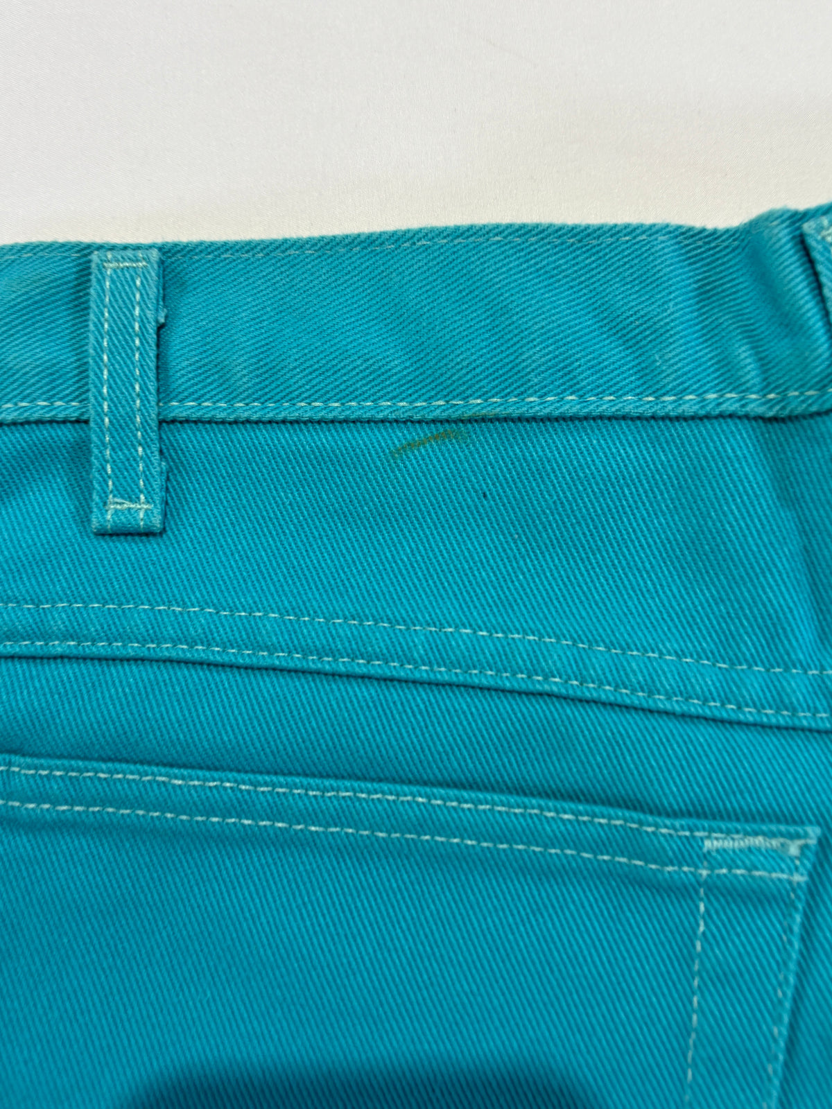 Jeanology Collection turquoise denim shorts