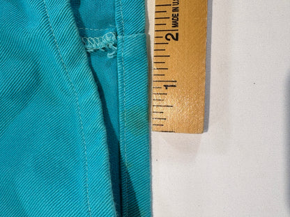 Jeanology Collection turquoise denim shorts